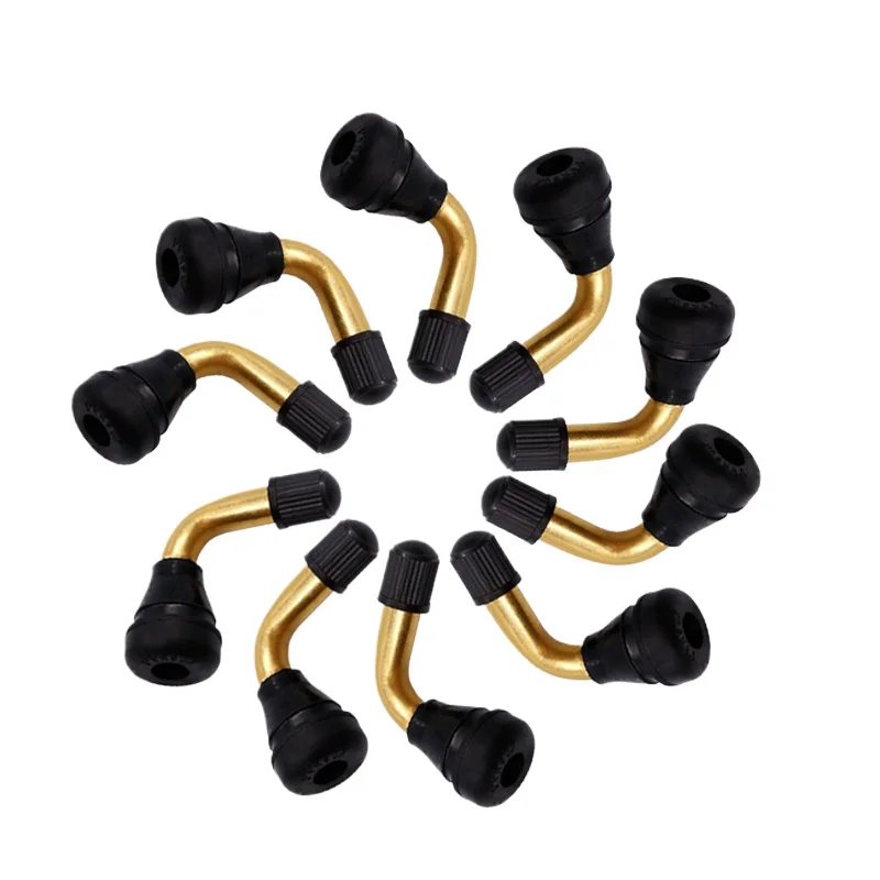PVR50 PVRr60 PVR70 Motorcycle Tubeless Tire Valve Stem 90° Rubber Angle Nozzle for Electric Bike/Motorbike Wheel Rim Accessories