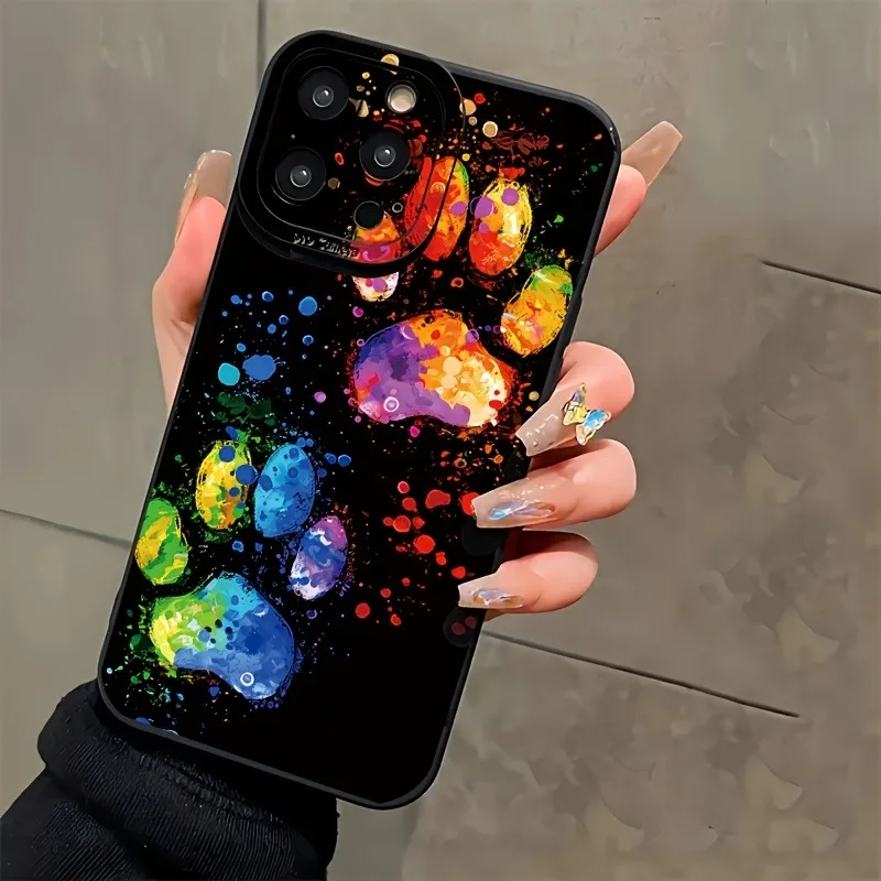 Colorful Graffiti Cat Claws Phone Case For Samsung Galaxy A26 A32 A33 A56 A34 S26 S25 S24 S23 S22 S21 Ultra Plus FE Soft Cover