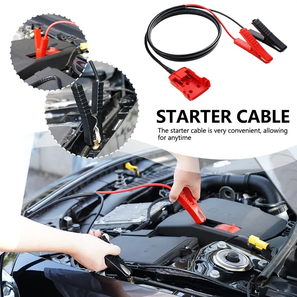 Jumper Cables With Adapter For M18 Milwaukee 18V Batteries 8AWG 5.9FT Auto Booster Cable For Jump Starting Car Using Tool Batter