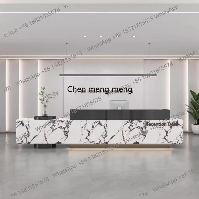 

Beauty Salon Modern Reception Desks Quality Customer Drawers Minimal Reception Desks Design Service Scrivania Office Furniture