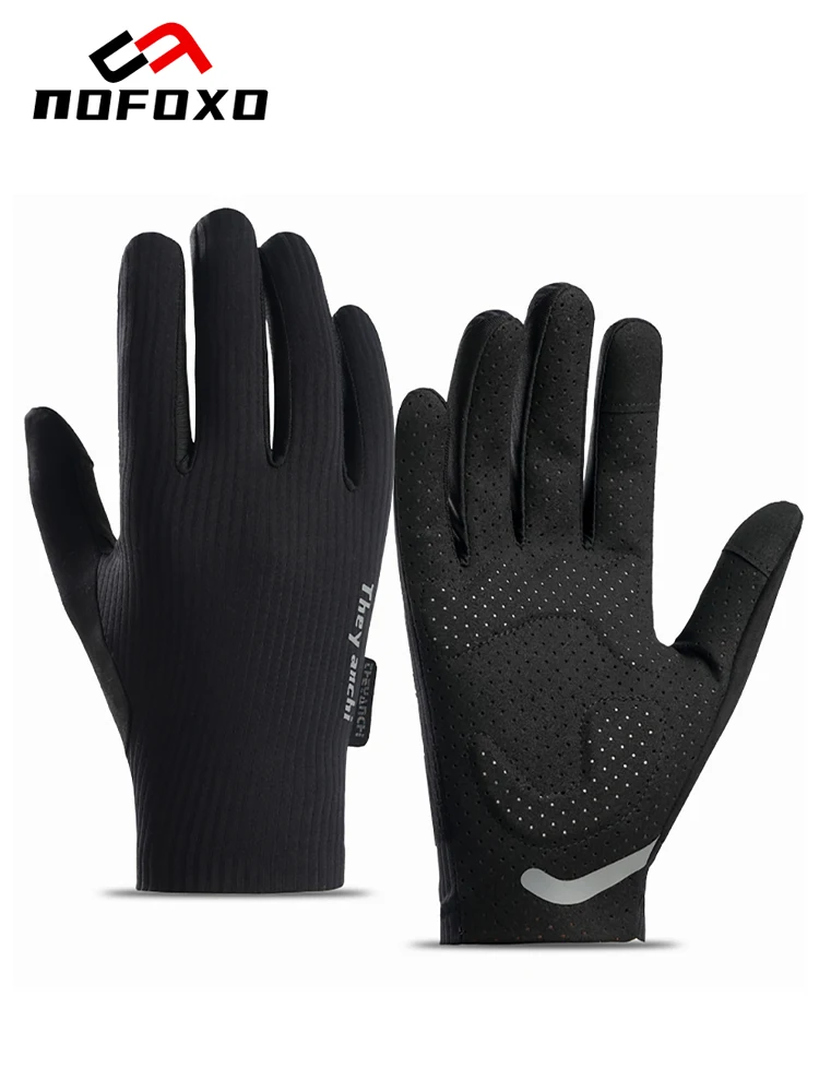 AliExpress nofoxo NOFOXO Summer Touch Screen Wear-resistant Cycling Gloves MTB Road Bicycle Work Fitness Fishing Bike Gloves For Men Women