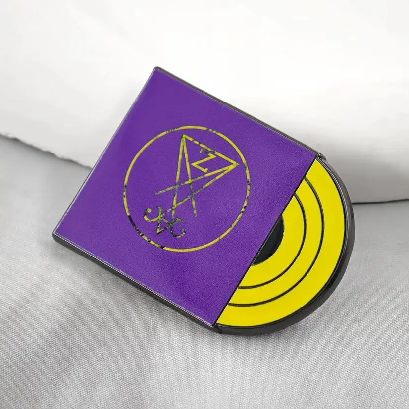 Zeal And Ardor Brooch Stranger Fruit Vinyl Record Metal Badge Sigil of Lucifer Enamel Pin Black Metal Fan Gift