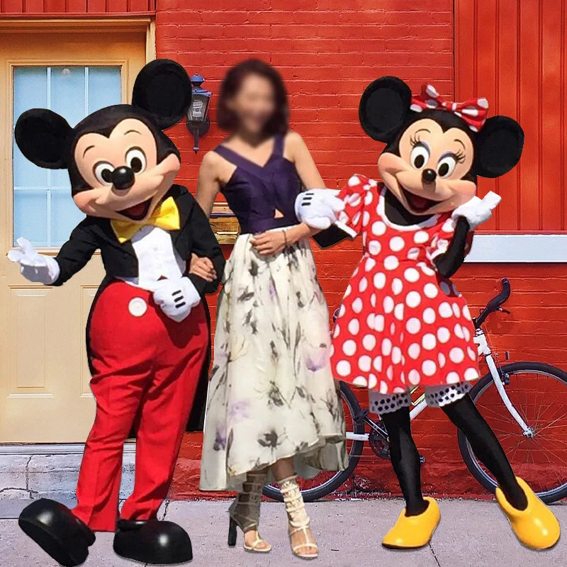 MINISO Disney Mouse Mickey Mouse Minnie personaje de dibujos animados disfraz de mascota publicidad vestido de fantasía fiesta Animal Cosplay Anime