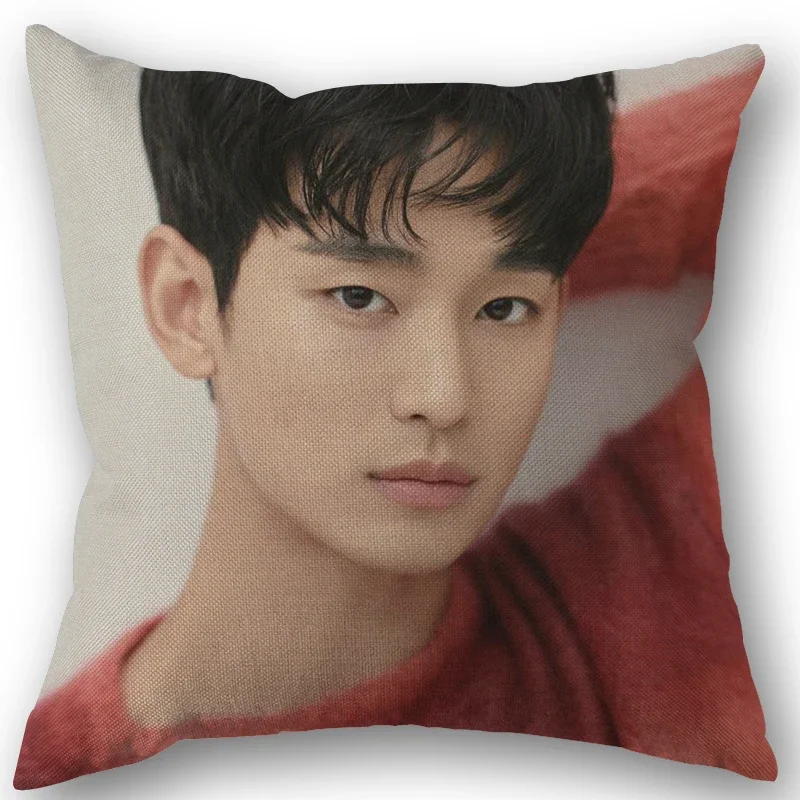 Kim Soo Hyun cuscino cuscino tenda, ufficio, casa cotone lino con cerniera federa famiglia accessori per la casa personalizzabile un lato