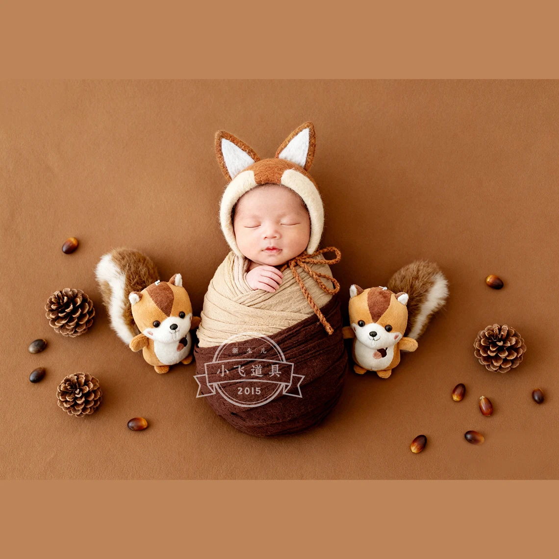 puntelli-per-fotografia-neonato-cappello-di-scoiattolo-della-foresta-carino-fatto-a-mano-in-lana-con-set-di-bambole-per-servizio-fotografico-in-studio-per-bambini