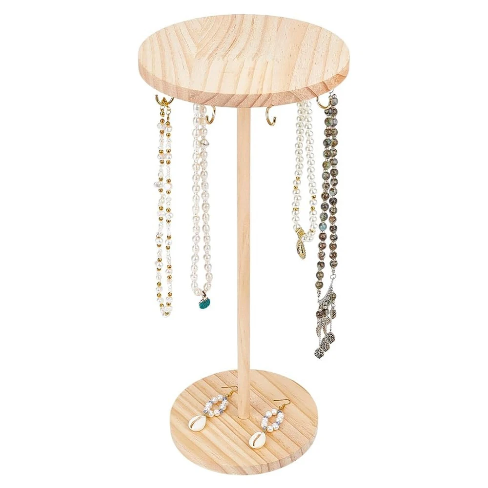 

Jewelry Display Stand Jewelry Organizer Necklace Holder Earrings Bracelets Pendant Jewellery Storage Shelf Organization Gift