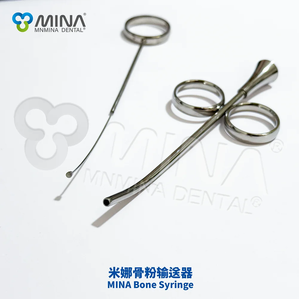 Mina Dental Manual Power Source Bone Syringe for Surgical Implant Instruments Transfer Bone Graft Into Hole OEM ODM