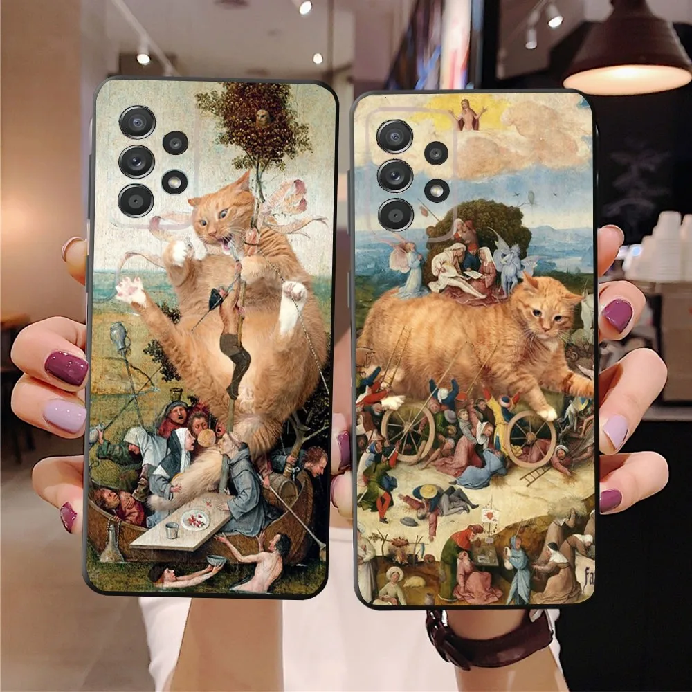 Hieronymus Bosch Art Painting Bumper Phone Case For SamsungS24,23,22,21,S20 Ultra Pro 10,S30Plus,S9,20lite Ultra Black Cover