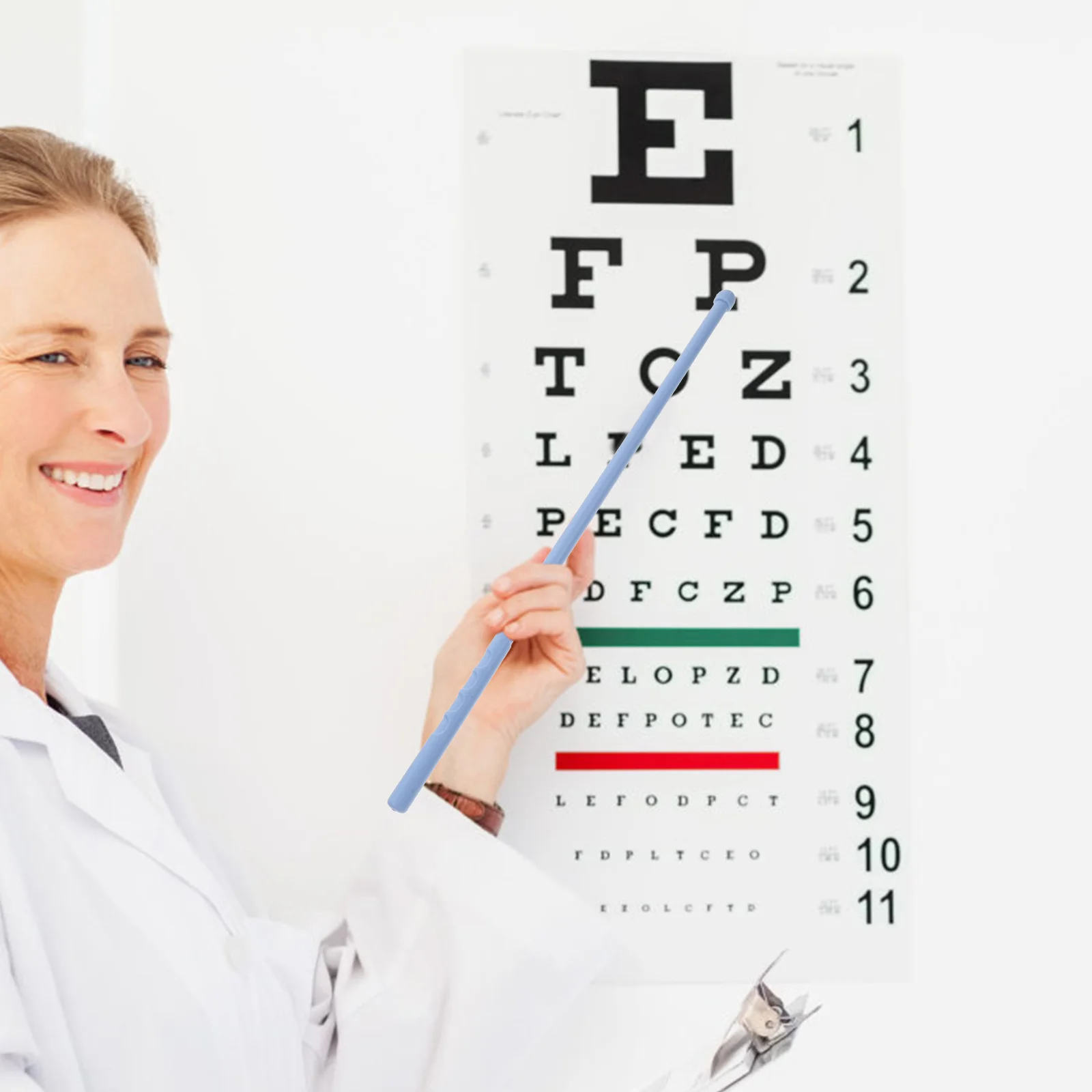 

1 Set Eyesight Test Pointer Handheld Eye Occluder Tool Plastic Optometry Testing Equipment For Family School Hospital Use Large
