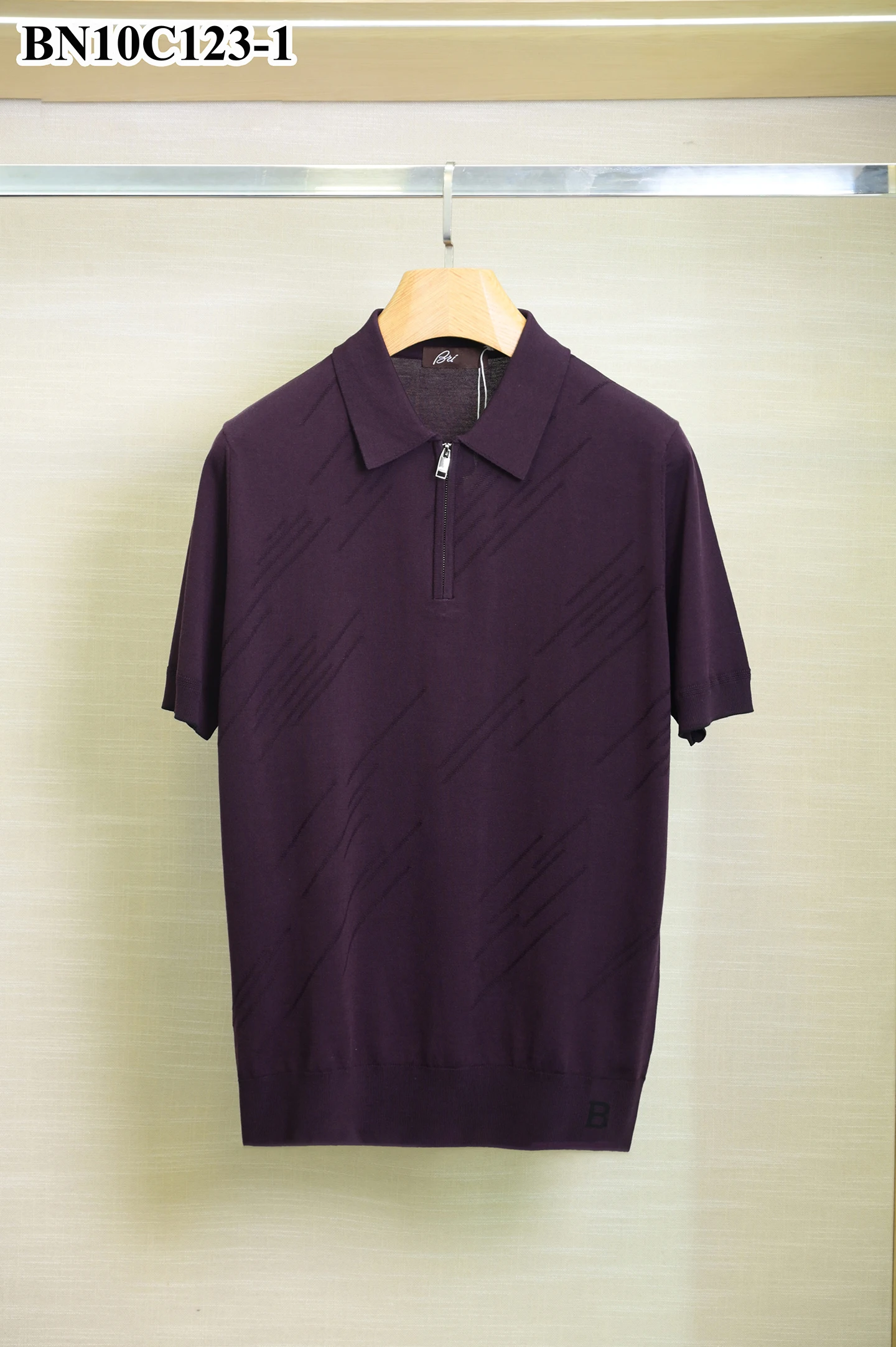BLSK CPRT polo shirt silk men 2026 New business embroidery elastic short sleeve thin breathable quality work big size M-4XL
