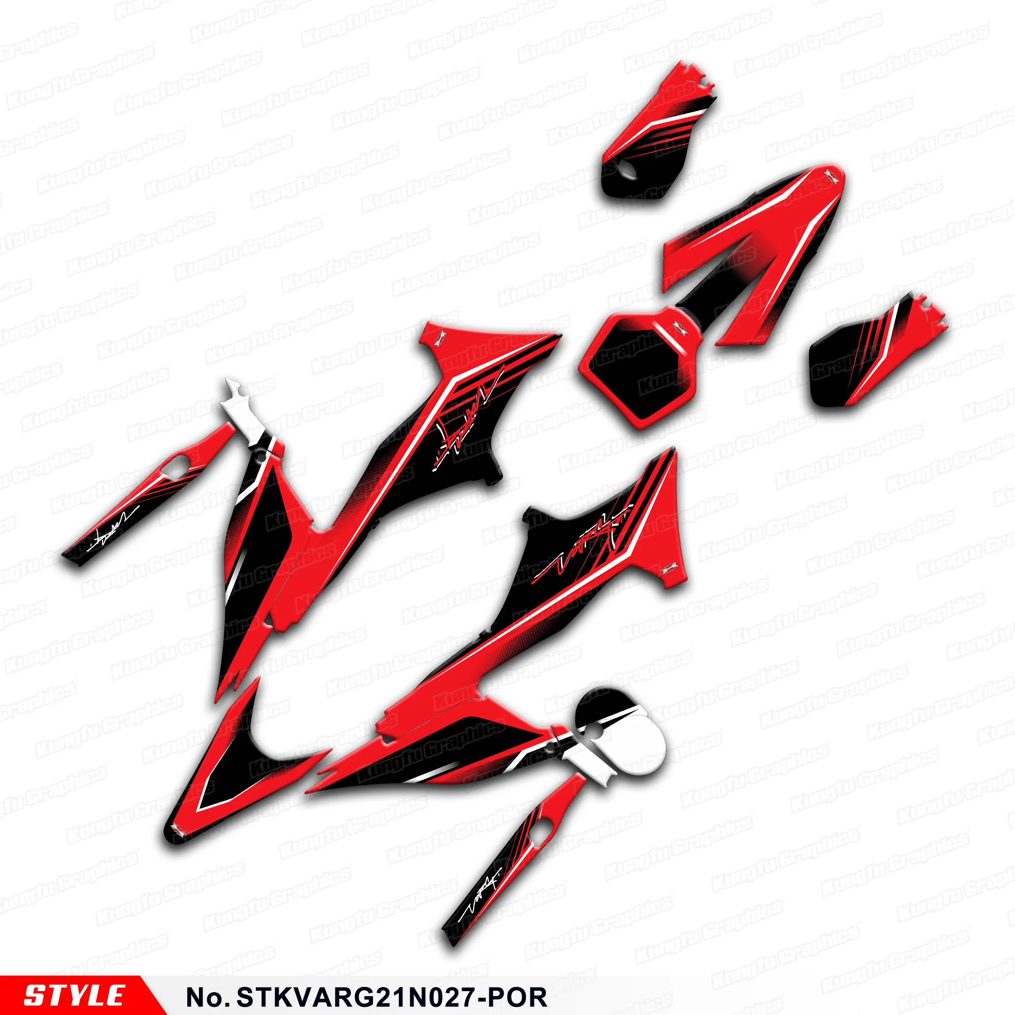 

JY RACING Graphics Sheet Motorcycle Stickers for Stark Future Varg Dirt eBike, Rebuild Kit, STKVARG21N027-POR