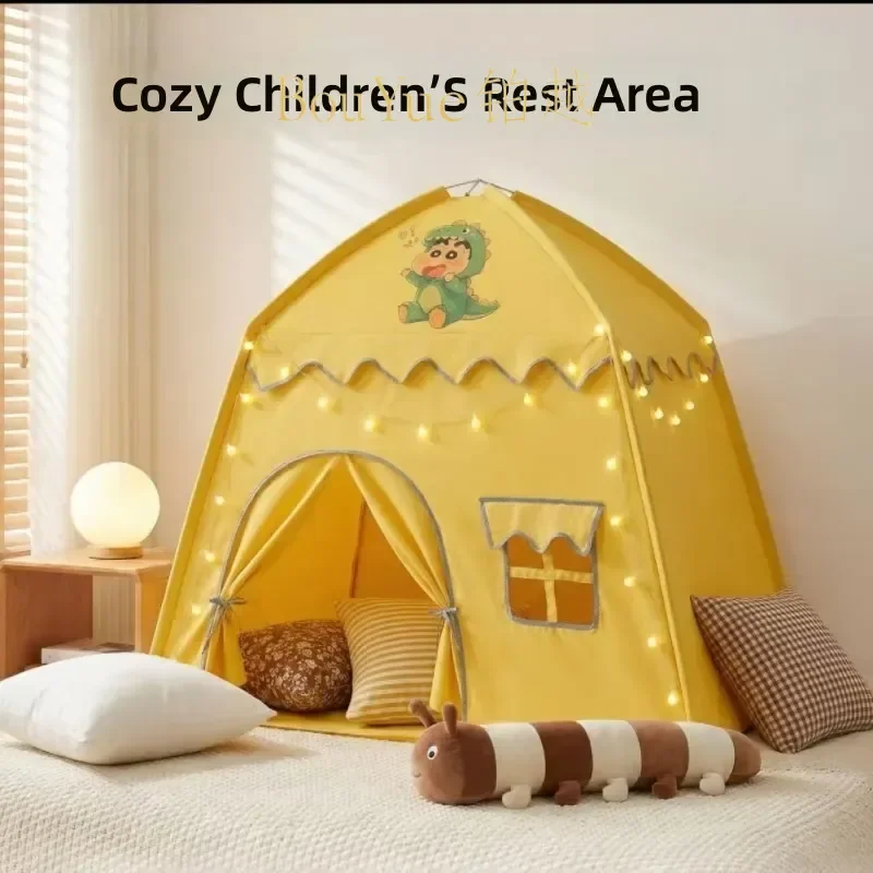 Kids Play Tent Indoor Castle House Children Game House Princess Secret Base Toy for Boys Girls Small Home Fort