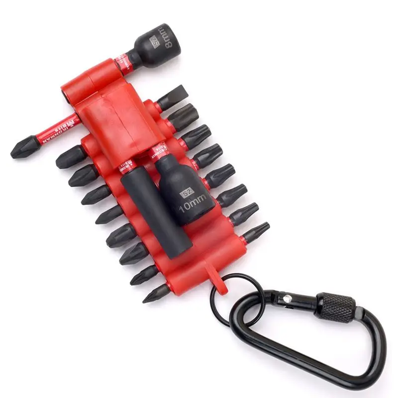 20Pcs Phillips Pozi Slotted Plum Electric Screwdriver Head Set S2 Steel Impact-Resistant Storage Screwdriver Bit Set-A55K
