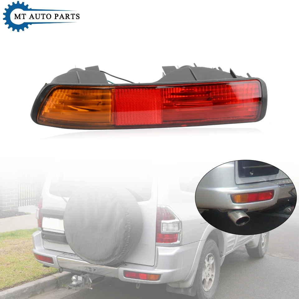 MTAP Rear Bumper Fog Light Rear Fog Lamp Reflector Fog Light For MITSUBISHI For Montero PAJERO V73 2001 2002 2003 With Bulb