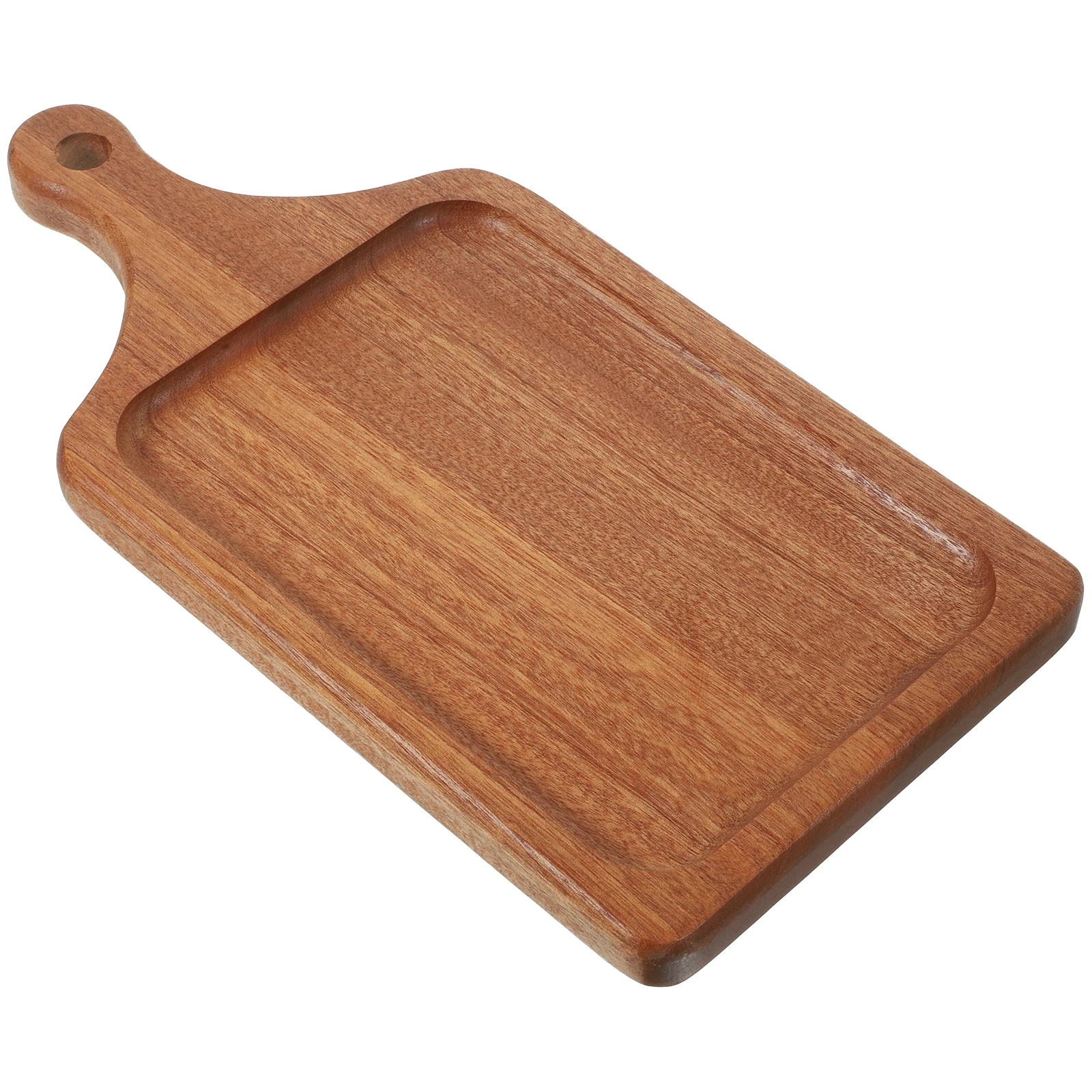 

Wooden Board 30x15x2cm Rectangular Cutting Board for Pizza Bread Coffee Food Serving Charcuterie Snack Tray Home Kitchen Storage