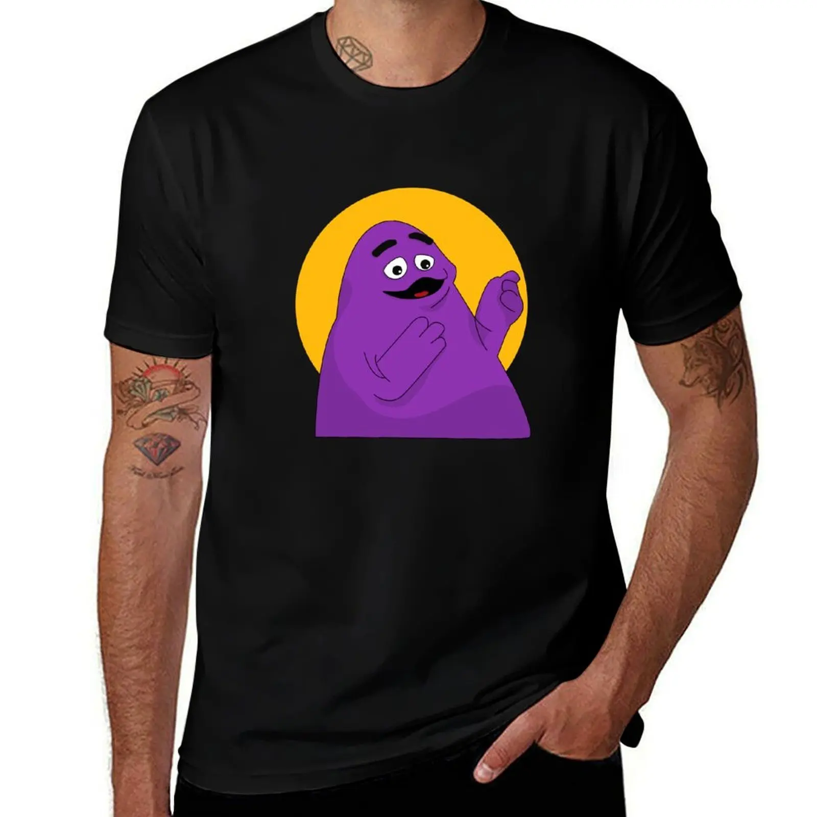 

Grimace's face art v1 T-Shirt t shirt man cotton man graphic t shirt t shirt for man T-Shirt