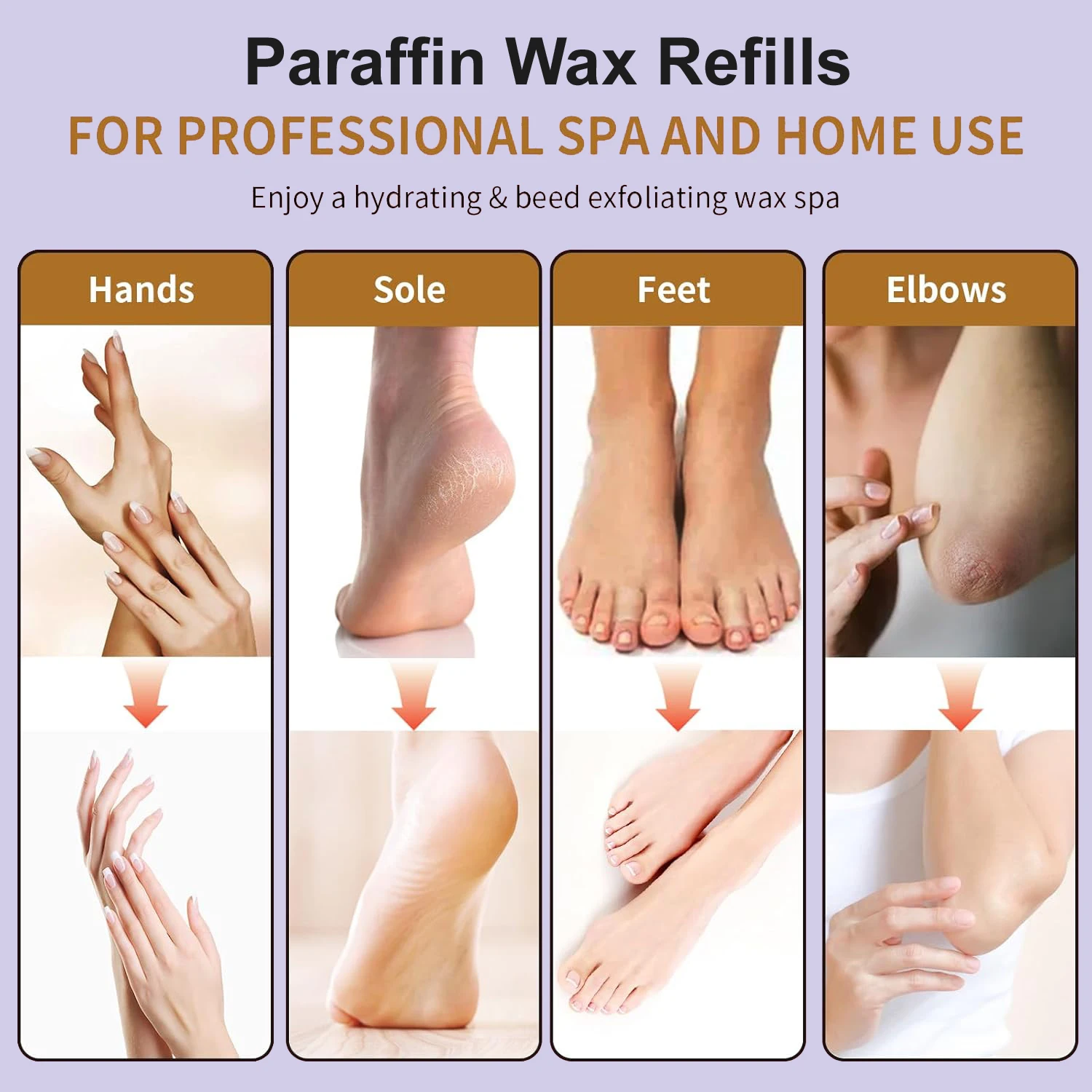 200g/450g Paraffin Wax Hand and Foot Care Beauty Wax For Wax Heater Machine SPA Moisturizing Hand Soft Wax For Bikini Body