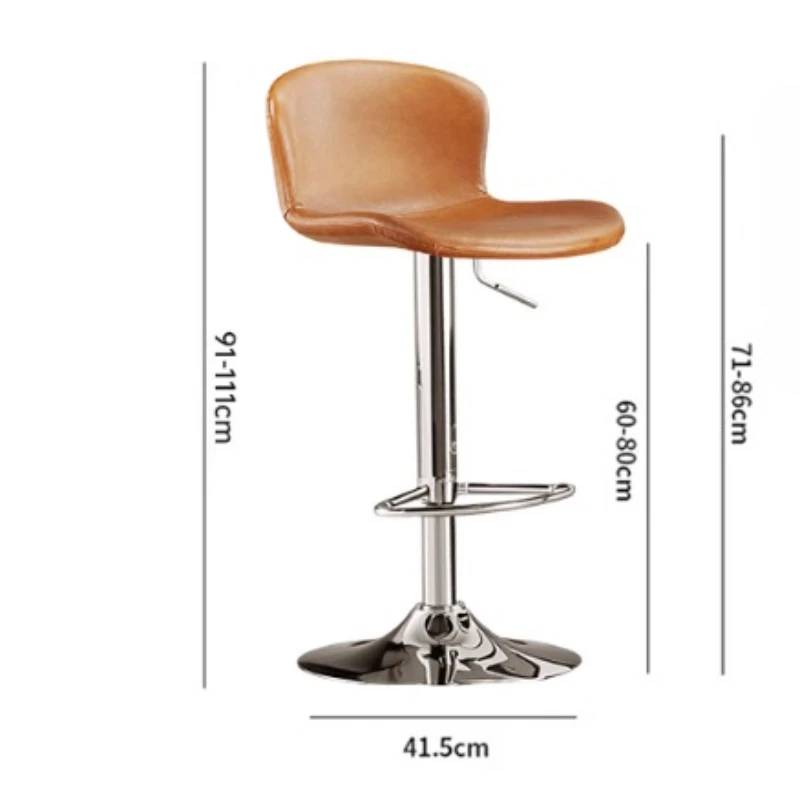 Kursi Bar Interior Rumah Mewah, Ergonomis, Restoran, Industrial, Putar, Sandaran Dapat Disesuaikan, Kursi Bar Dapur, Bangku Meja Dapur