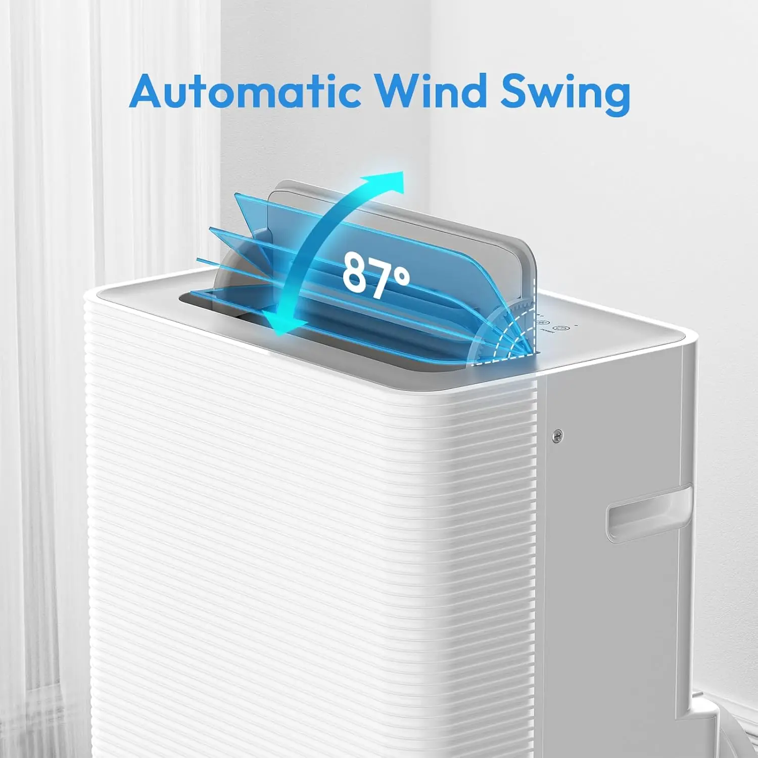 14000 BTU Portable Air Conditioner, 4-in-1 Portable AC Unit with Cooling, Dehumidifying, Fan, w/Sleep Mode, Auto Wind Swing, 24H