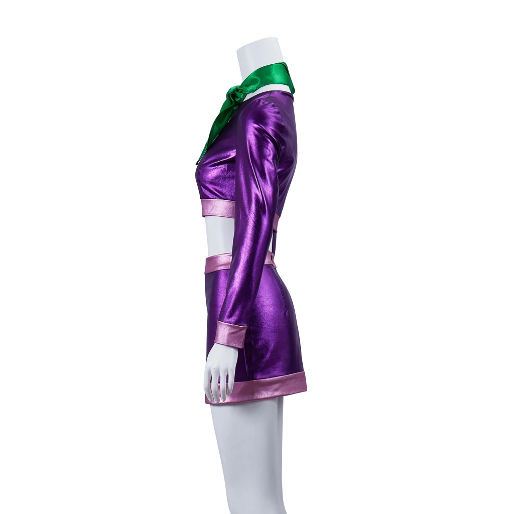 أزياء دافني بليك التأثيرية للنساء معرضة خطر دافني الأرجواني المحاصيل الأعلى والتنانير الصغيرة ملابس الهالوين دافني بليك للعب الأدوار #3