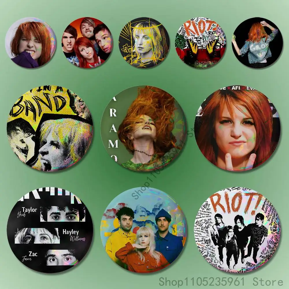

P-Paramore 32mm 58mm 75mm 44mm 25mm Anime Badges Brooches DIY Pins Decorations Birthday Valentine Gifts