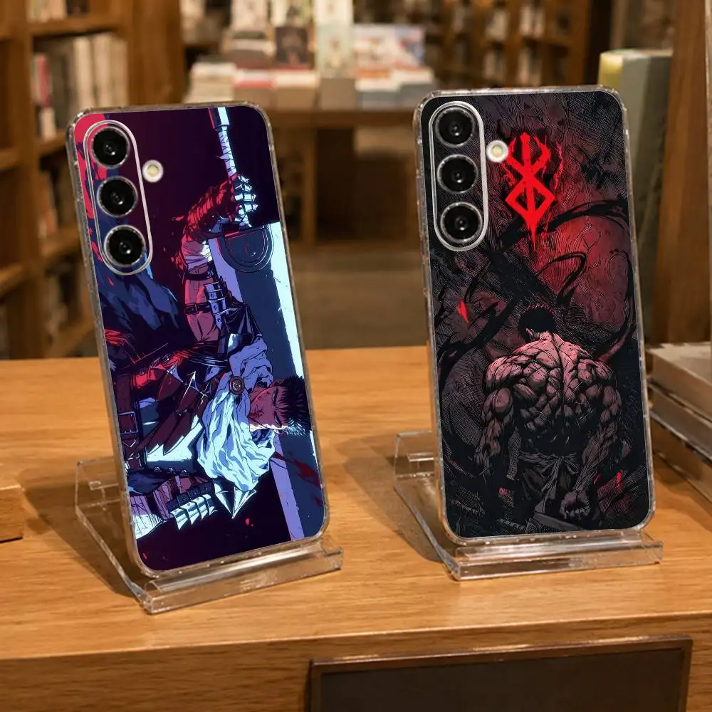 cool B-Berserk Guts sword Clear Phone Case for Samsung A71, A70, A52, A51, A40, A30, A20