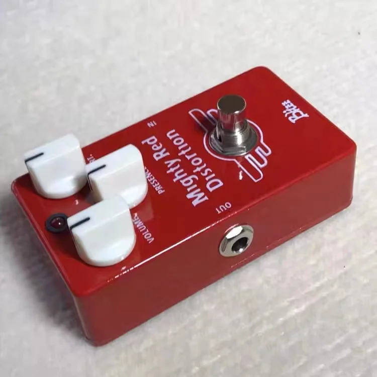 LILT Guitar Pedal Crazy Professor Red Distortion, Mighty Red Monoblock Effector