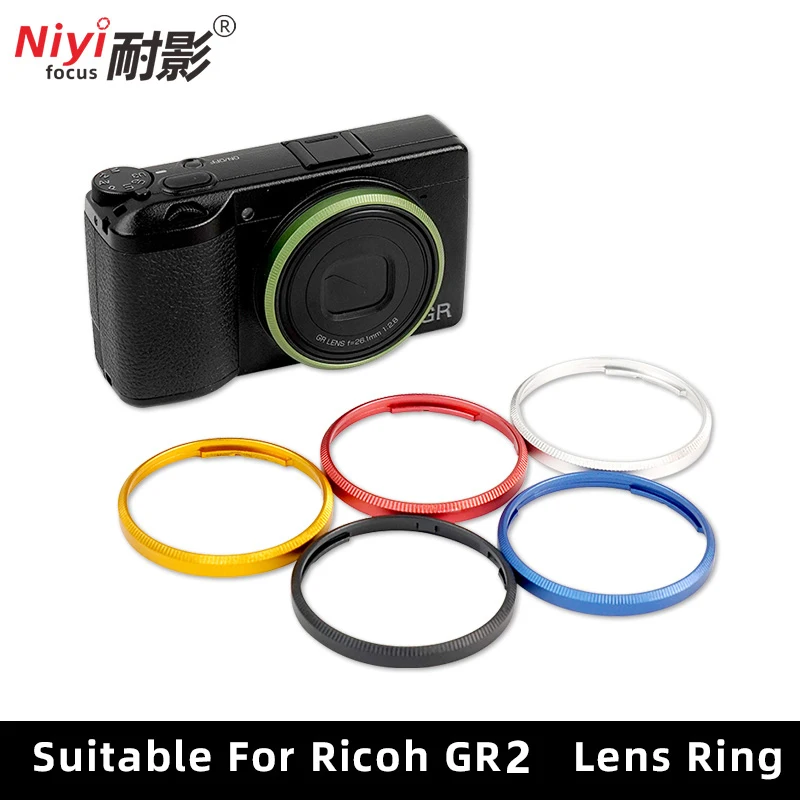 Aluminium Alloy Lens Decoration Ring Cap Replacement for Ricoh GR II GR2  Multi Colours Stylish Camera Lens Bezel Protector Ring view 2