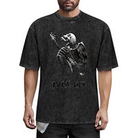 James Hetfield Papa Het Guitar Through Ribs Skeleton T-Shirt anime Blouse Anime t-shirt plain black t shirts men