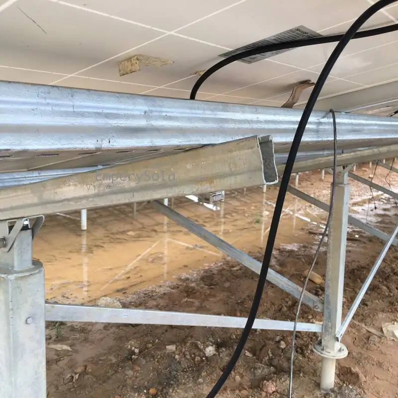 Ground Support Structures Solar Panel Kit Pv Stake 300w Stand Mounting Galvanised Bracket - Detail 1