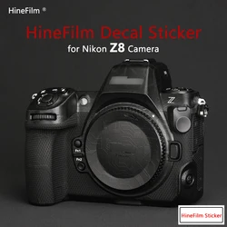 Hinefilm-Autocollant pour appareil photo Nikon Z8, peau de décalcomanie de qualité supérieure, protecteur de peau d'appareil photo, film rond