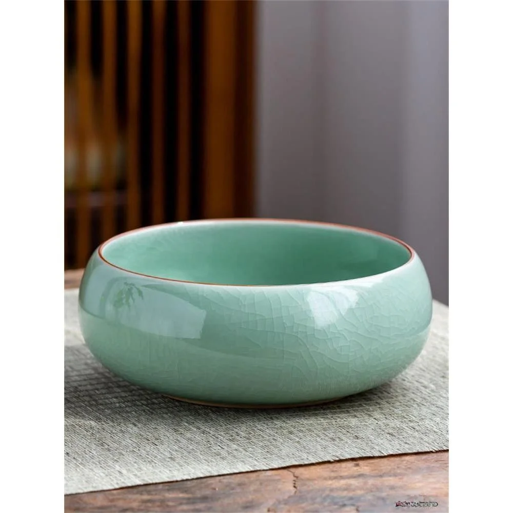 

Элитная керамическая корзина для мусора для рабочего стола и дома, ваза для фруктов, декоративная настольная емкость круглой формы, органайзер для отходов