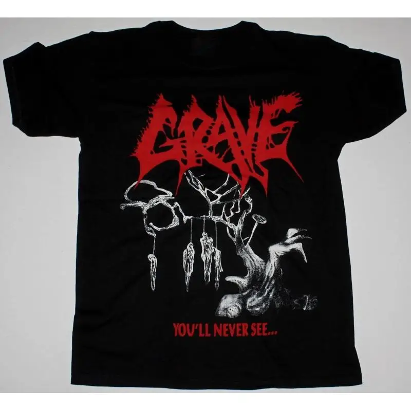 

Rare Grave YOU'LL NEVER SEE Black Size SML 234XL T Shirt HNG237