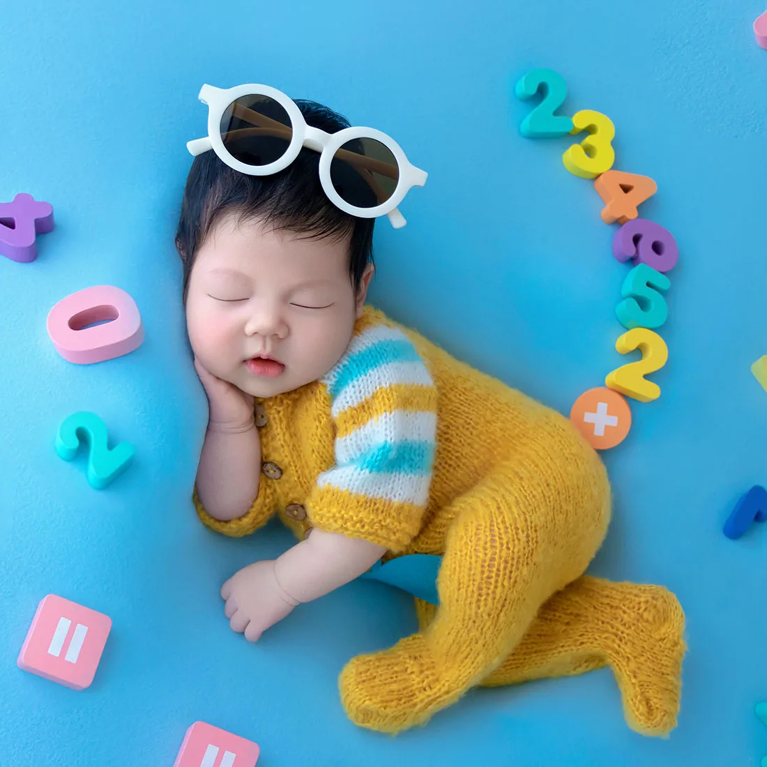 Baby Knit Romper Mohair Stretch Outfit Newborn Photography Props Baby Animal Clothes Set Newborn Photo Props Clothing