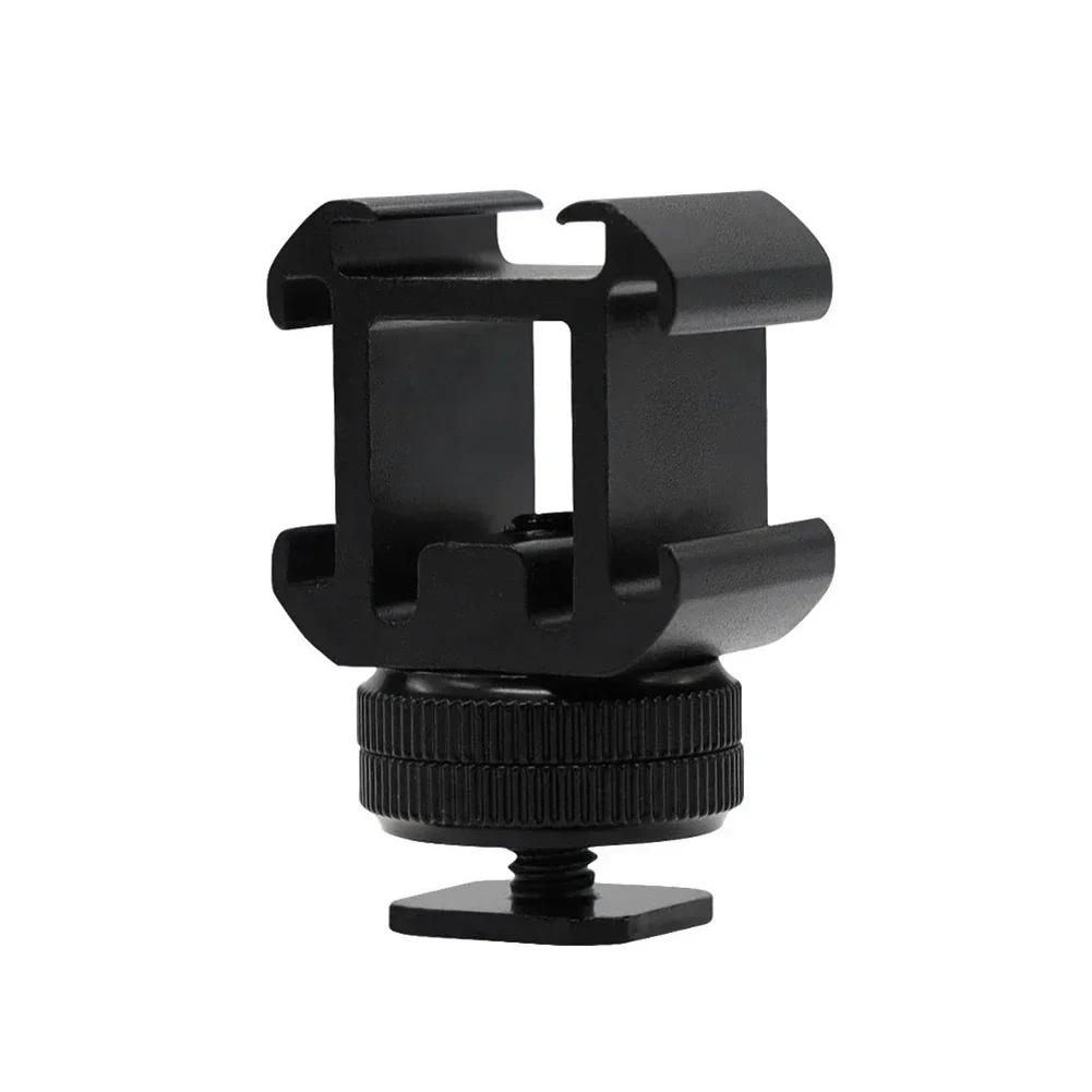 Triple Hot Shoe Mount Adapter Hot Shoe Flash Stand Adapter Kit For DSLR Camera Rig Camera Flash Shoe