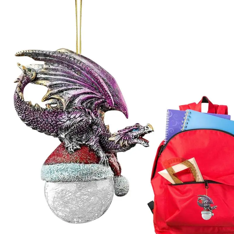 Dragon Car Rearview Pendant Rear View Mirror Suspension Ornament Dragon Decoration Adjustable And Smooth Automotive Internal