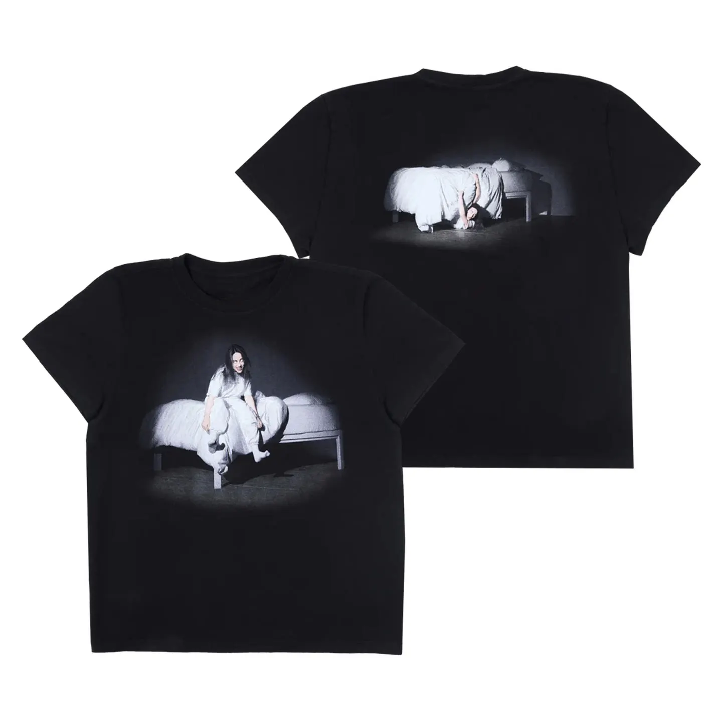 Billie Eilish American Singer Rock American Casual High Street  Men's and Women's Summer Fashion T-shirt Short Sleeve Tops