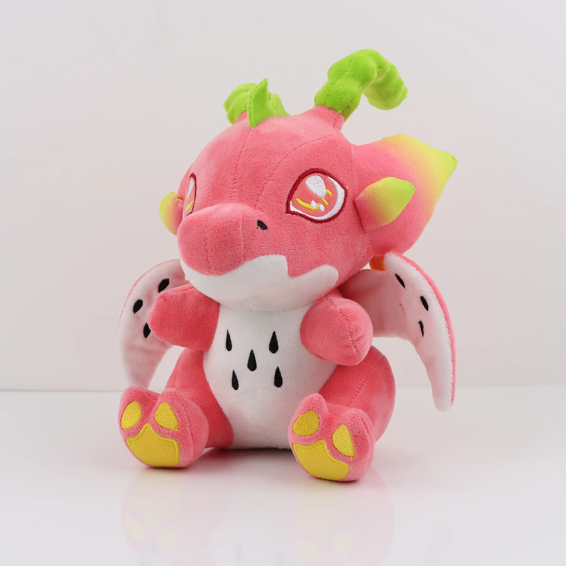 Cross-border New Product: Fruit Dragon Plush Toy, Cartoon Figurine, Cute Dragon Fruit Dinosaur Doll