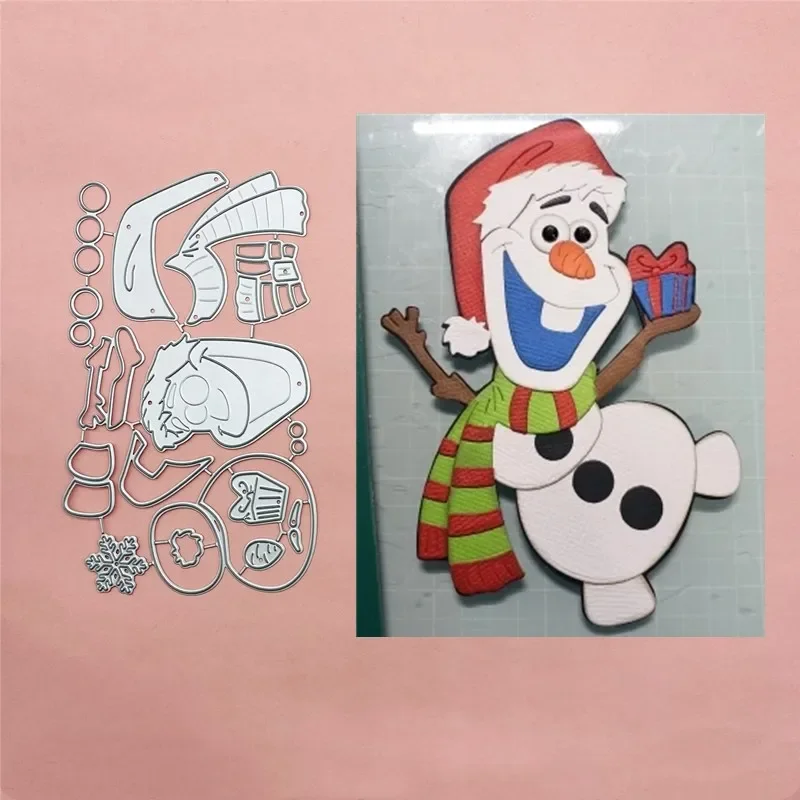 Christmas Cartoon Snowman Metal Cut Dies Stencils for Scrapbooking Stamp/Photo Album Decorative Embossing DIY Paper Cards