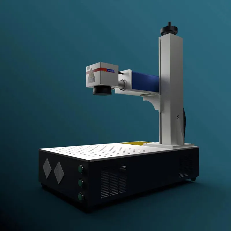 

20W Eartag Laser Coding Machine Portable English Cattle Eartag Marker DIY Logo Design Aluminum Shell Cow Farm Marking Machine