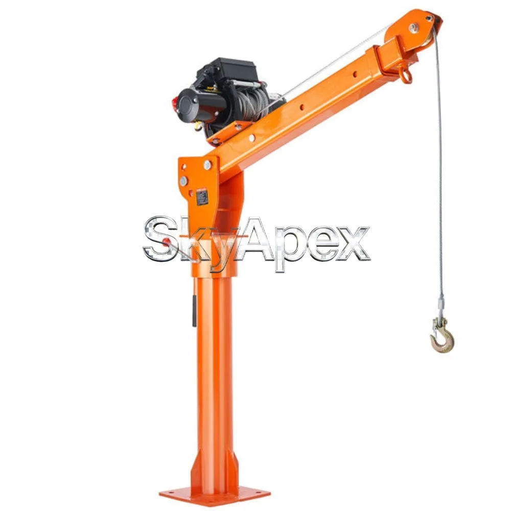 Folding Engine Ickup Truck Lift Crane 6000lbs Lifting Capacity 1Ton Electric Steel Cable New Mobile Portable Jib Crane