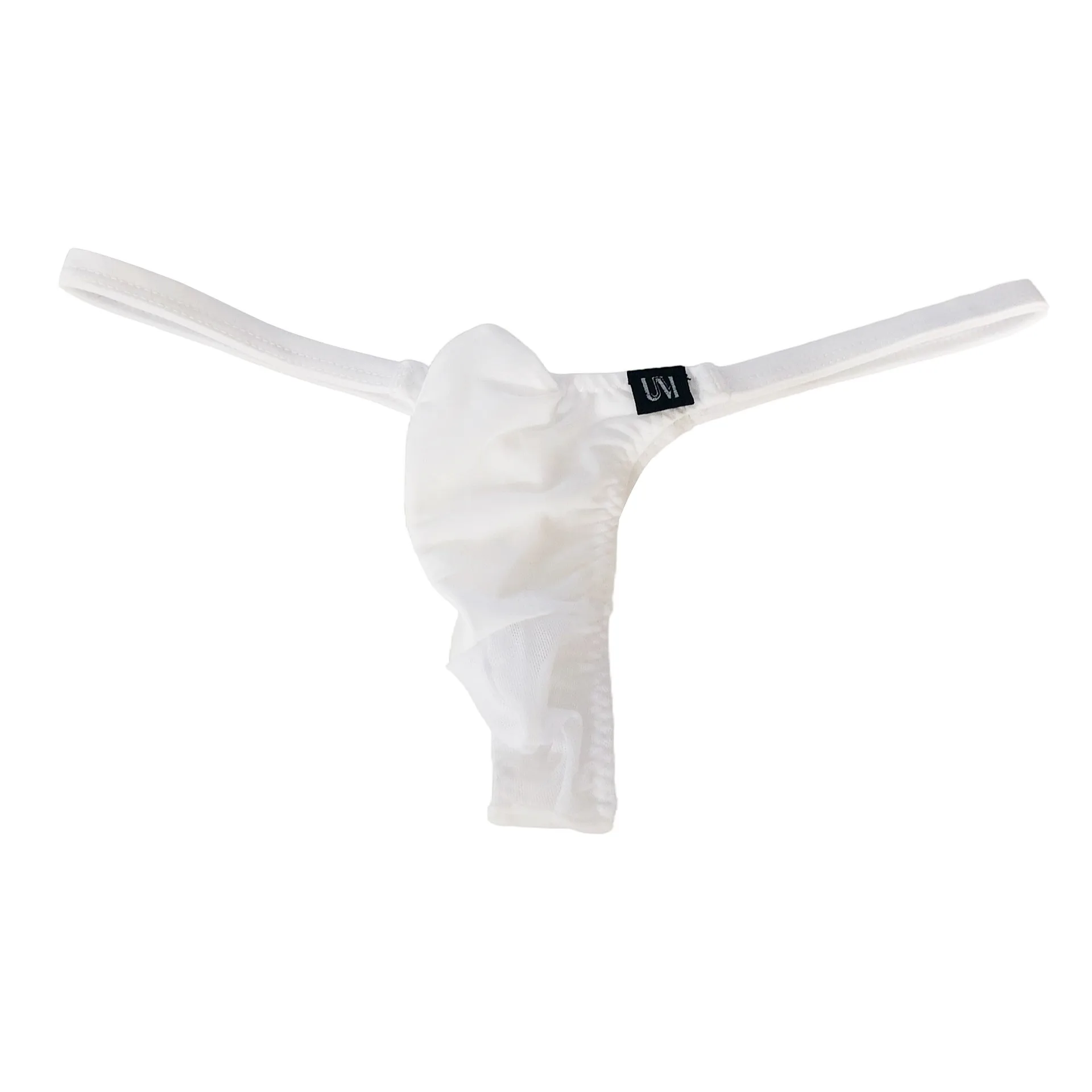Men's Trendy Small T Briefs Upward Thrusting Thong Underwear Comfortable Mesh Splicing Design Modern Men's Briefs 5