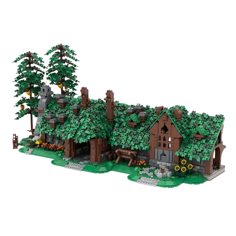 Prachtig nieuw product MOC bouwsteen ring scène model Beorn's home technologie modulaire kinderspeelgoed cadeau DIY-montageset