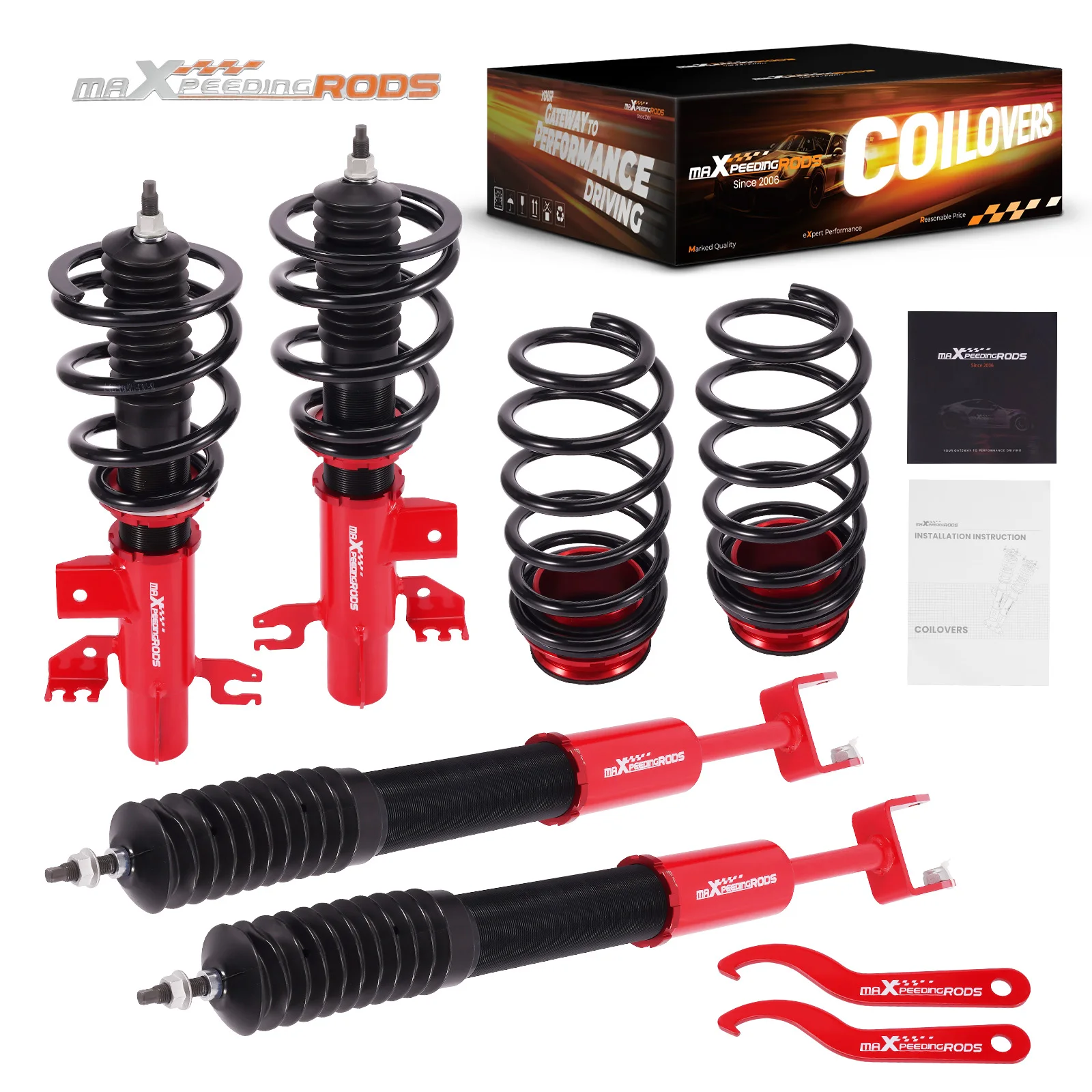 Coilovers Shocks Suspension Lowering Kit for DODGE DART 2013-2016 Adjustable