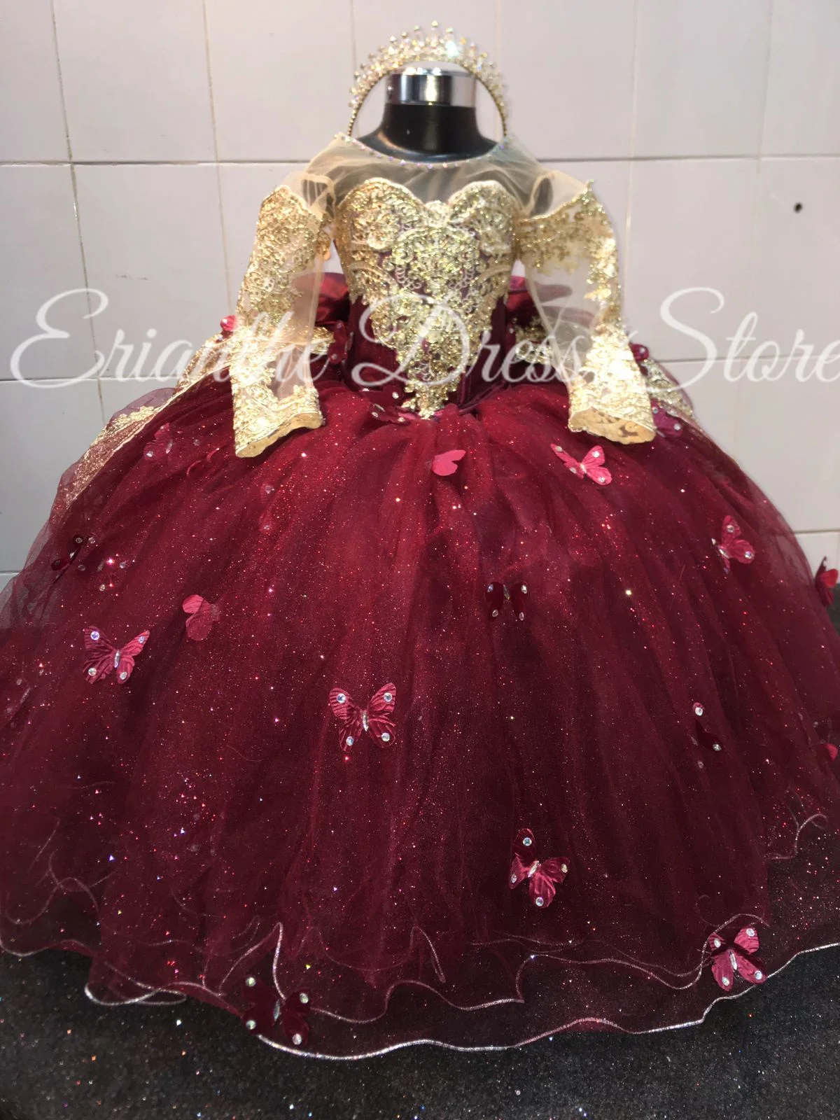 فستان فتاة الزهور الصفراء لحفلات الزفاف من التول مزين بالدانتيل بطبقات للأطفال وحفلات أعياد الميلاد الأولى فستاين سهرة/فساتين الحفلات حسب الطلب