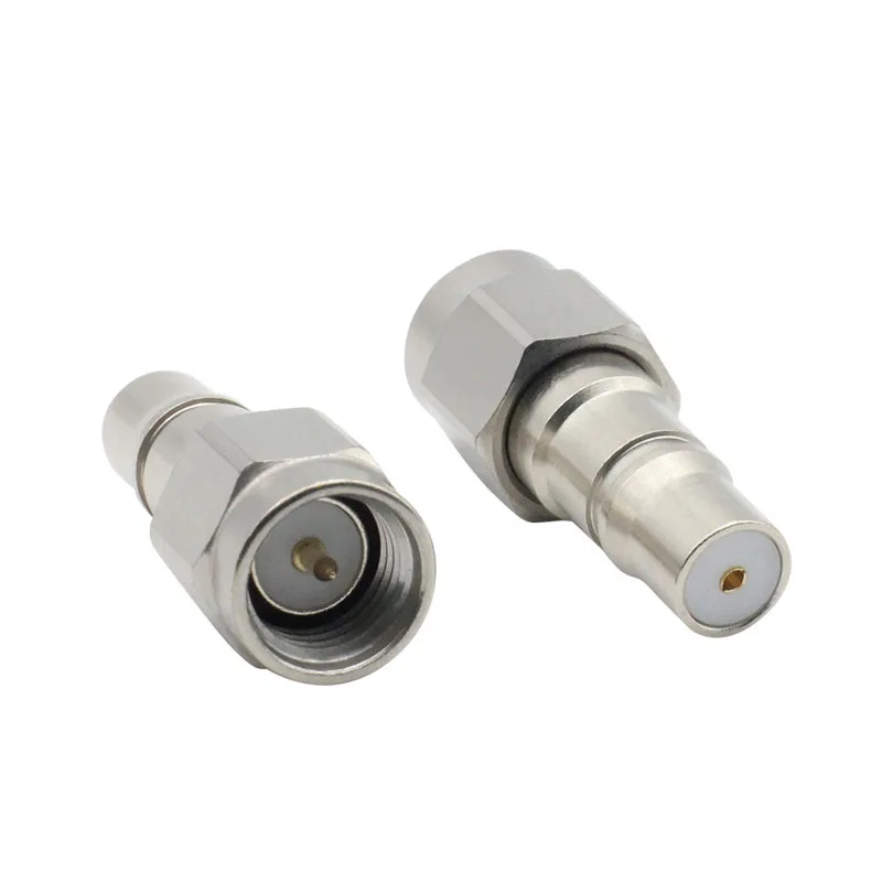 SMA male to QMA female adapter test connector 6GHZ stainless steel SMA/J to QMA/K quick plug test