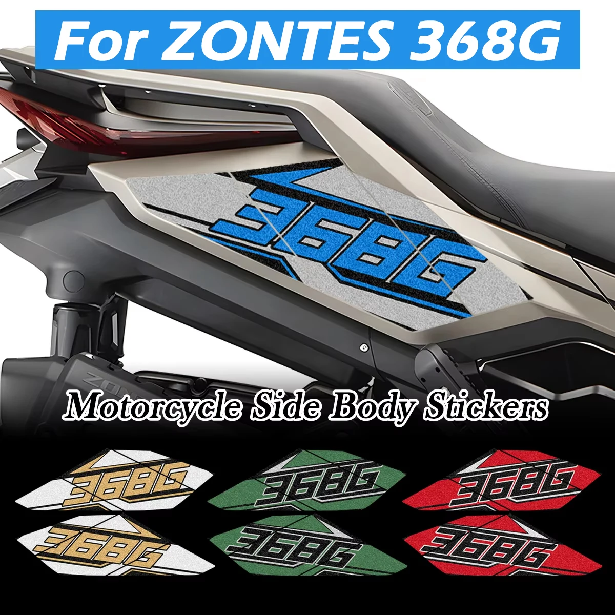 

Для ZONTES 368G 2024: 1 пара матовых наклеек на боковые части мотоцикла, декоративные водонепроницаемые виниловые аксессуары для мотоциклов и скутеров