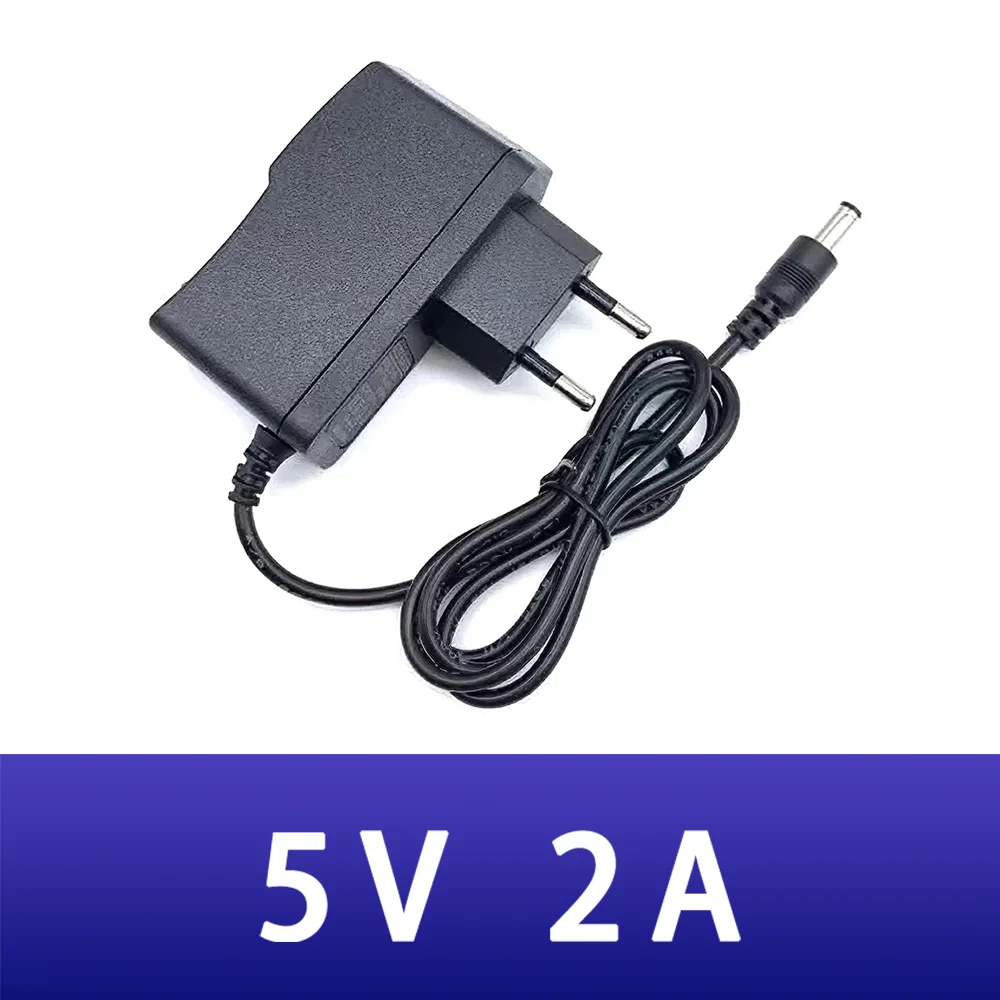 AC DC 5V 2A 2000MA 5.5mm * 2.1mm Adattatore di Alimentazione EU US UK AU PLUG 100V-240V 220V 5V Convertitore Adattatore di Alimentazione per CCTV LED