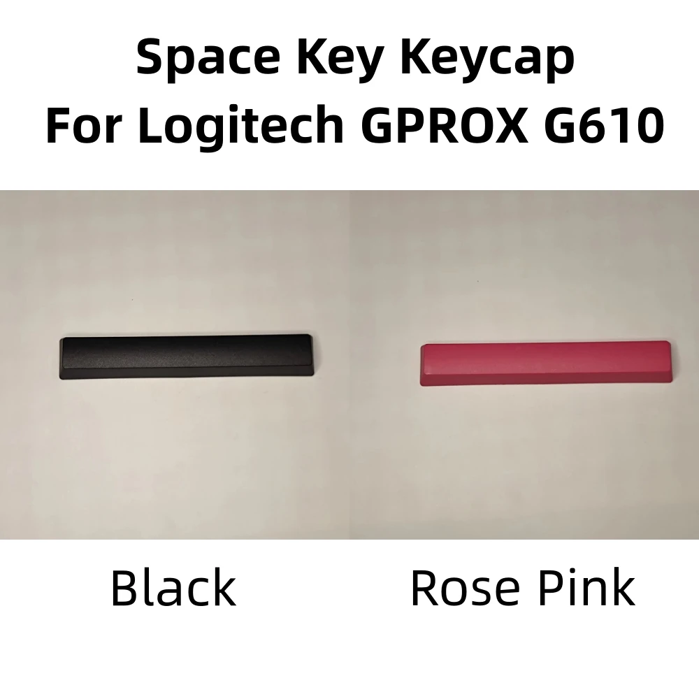 Space Keyboard Keycap Keyboard Accessory for Logitech GPROX G610 Replacement Parts Black/Rose Pink 109mm Length Keycap