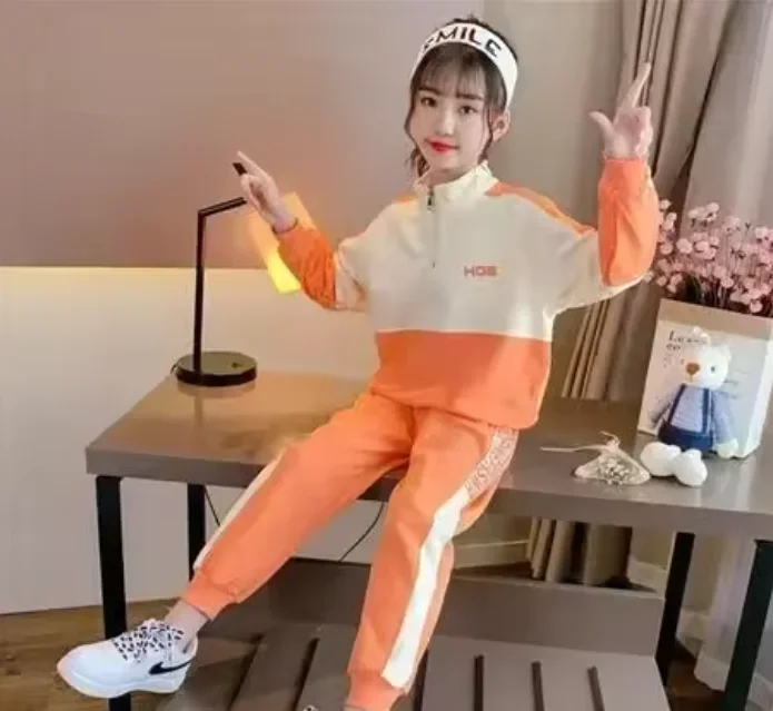 

5-14 Years Teeange Spring 2025 New Autumn Girls Casual rabbit Outifts Fashion Long Sleeve Pant Suits Children Clothing Set